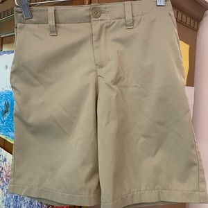 Kaki boy under armour shorts for school